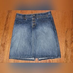 Abercrombie & Fitch Blue Pencil Skirt Knee-Length Casual